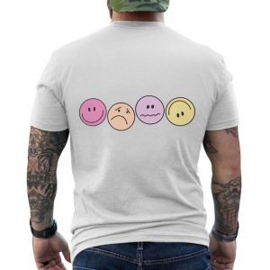 Cute Aesthetic T Shirt All The Feelings Retro Smiley Face Tee 6 1.jpg