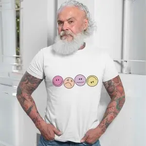 Cute Aesthetic T-Shirt All The Feelings Retro Smiley Face Tee 13 Cute Aesthetic T Shirt All The Feelings Retro Smiley Face Tee 7 1.jpg