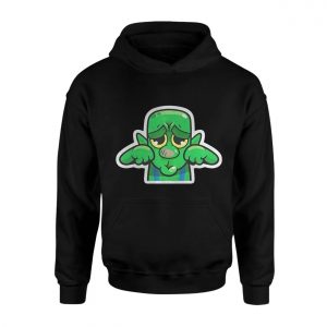 Cute Cartoon T shirt E28093 Sad Green Goblin Style Character Graphic Tee 2.jpg