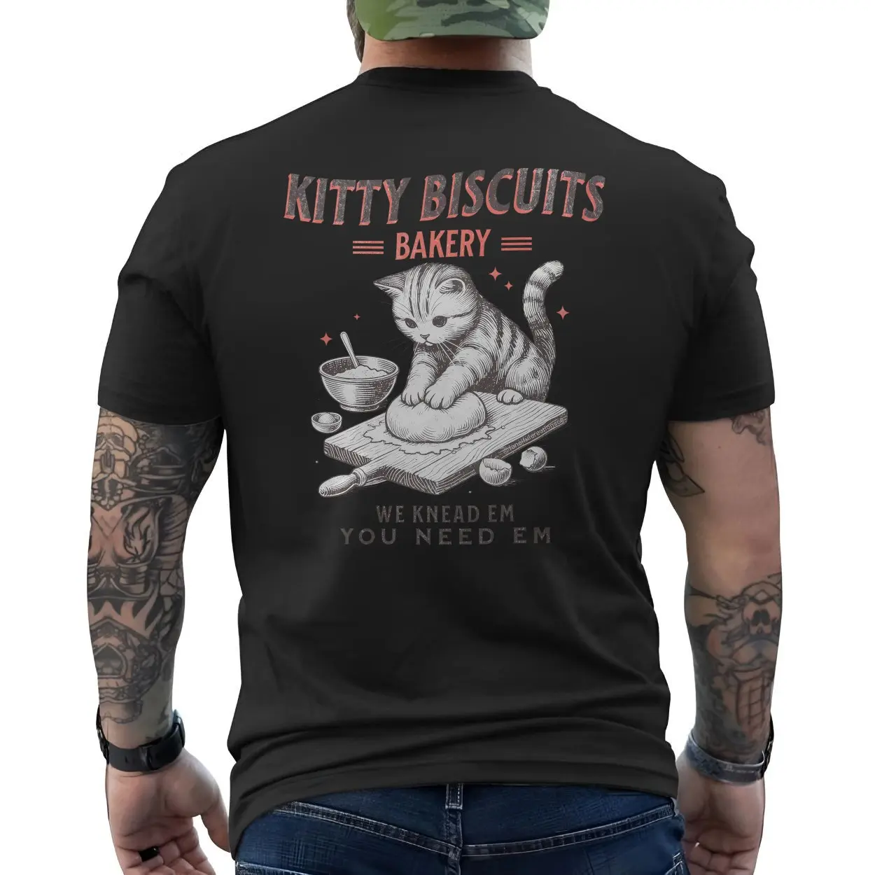 Cute Cat T-shirt – Kitty Biscuits Bakery We Knead Em You Need Em Tee 6 Cute Cat T shirt E28093 Kitty Biscuits Bakery We Knead Em You Need Em Tee 6.jpg