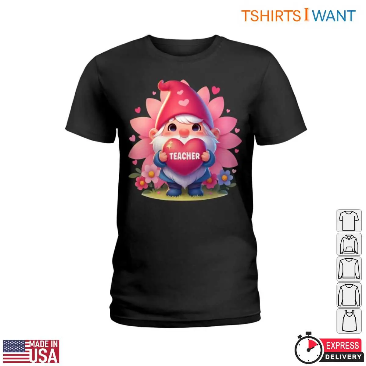 Cute Gnome Holding Heart with Teacher Text Teacher Life T Shirt 2 1.jpg