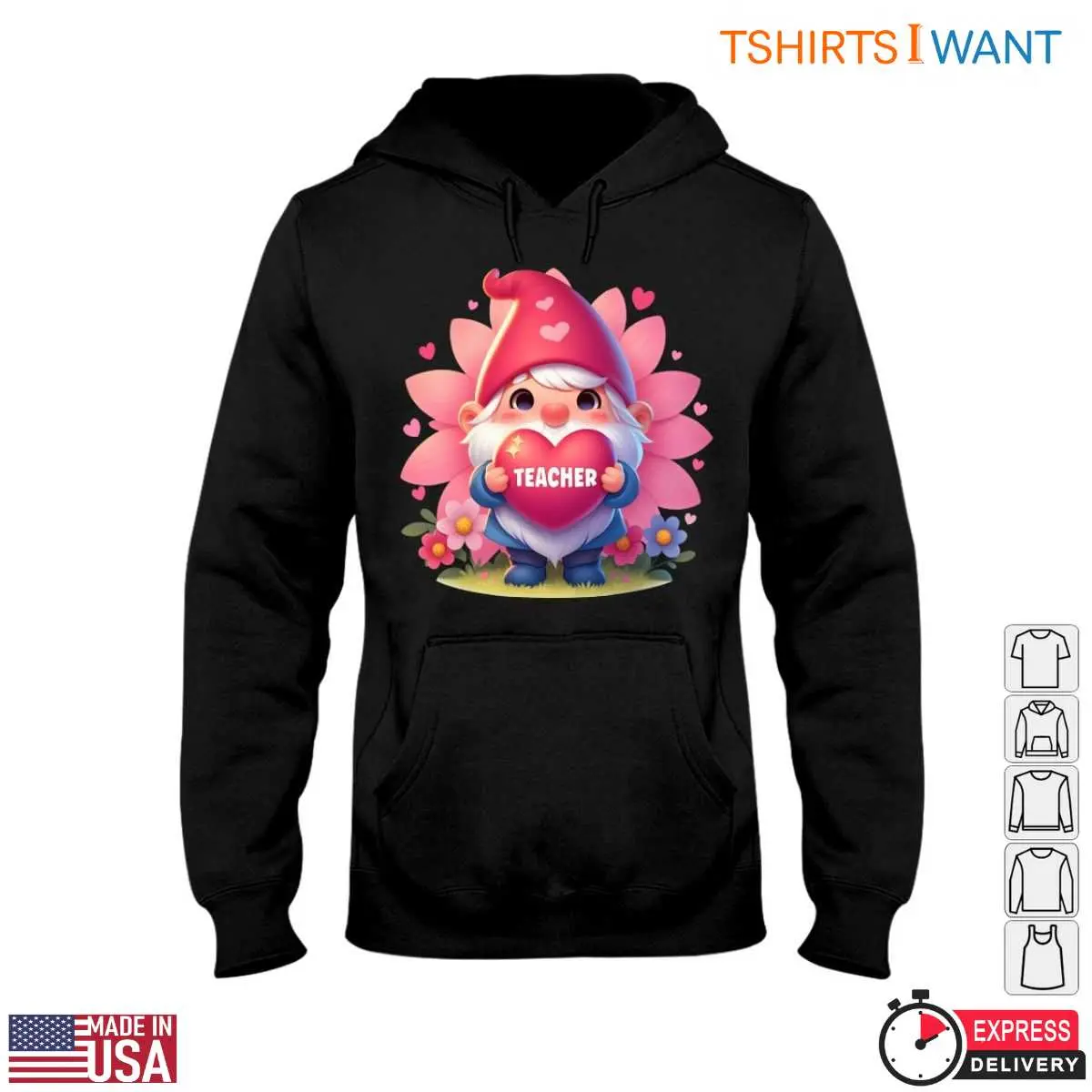 Cute Gnome Holding Heart with Teacher Text Teacher Life T Shirt 4 1.jpg