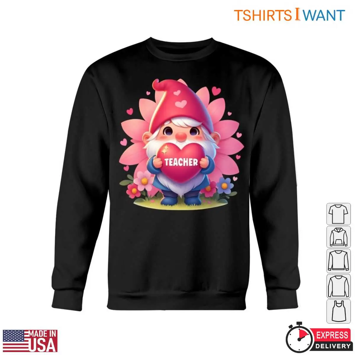 Cute Gnome Holding Heart with Teacher Text Teacher Life T-Shirt 13 Cute Gnome Holding Heart with Teacher Text Teacher Life T Shirt 5