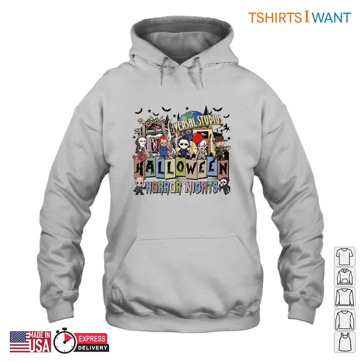 Cute Horror Characters Universal Studios Horror Nights Tee 4 1.jpg