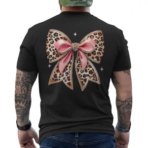 Cute Leopard Print Bow T Shirt Girly Animal Print Graphic Tee 6 1.jpg