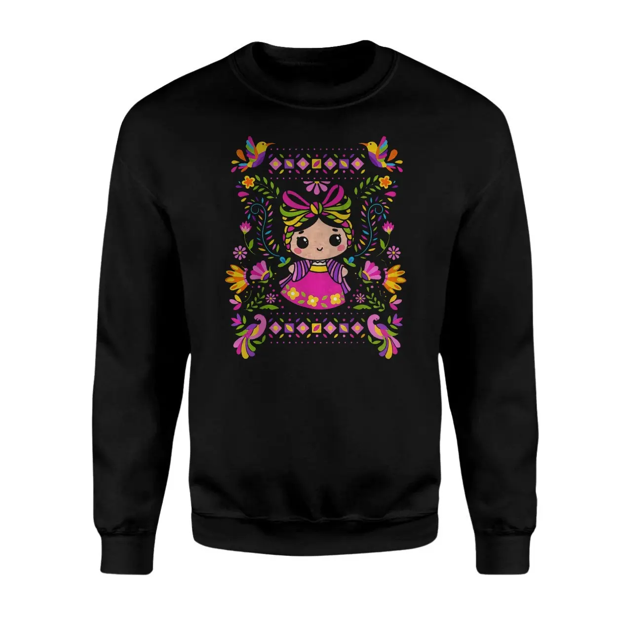 Cute Mexican Doll T-Shirt Traditional Folk Art Fiesta Design 3 Cute Mexican Doll T Shirt Traditional Folk Art Fiesta Design 3 1.jpg