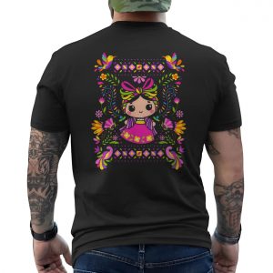 Cute Mexican Doll T Shirt Traditional Folk Art Fiesta Design 6 1.jpg
