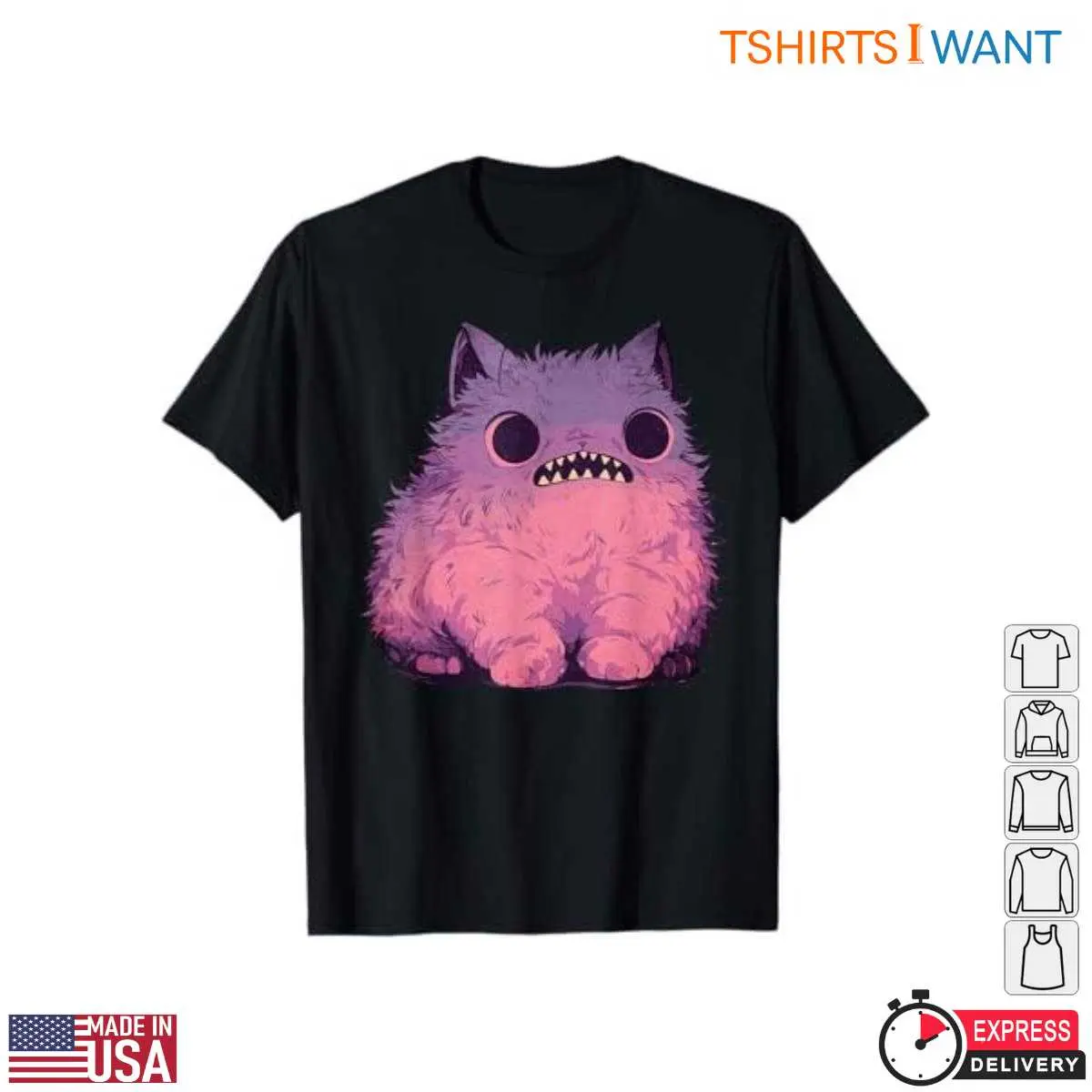 Cute Monster T Shirt Purple Creature Design 9 1.jpg