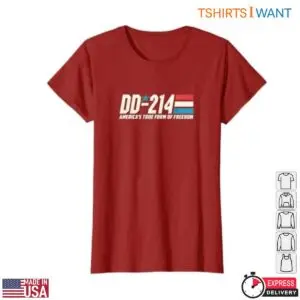 DD 214 T-Shirt - Armed Forces Military Alumni Vintage Veteran with Patriotic Flag Design 7 DD 214 T Shirt Military Alumni Flag Design 3 1.jpg
