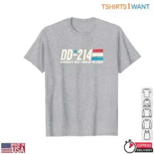 DD 214 T-Shirt - Armed Forces Military Alumni Vintage Veteran with Patriotic Flag Design 9 DD 214 T Shirt Military Alumni Flag Design 5 1.jpg