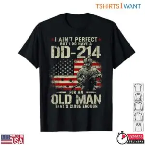 DD 214 Veteran T Shirts Proud Veteran Military Flag Tee 1 1.jpg