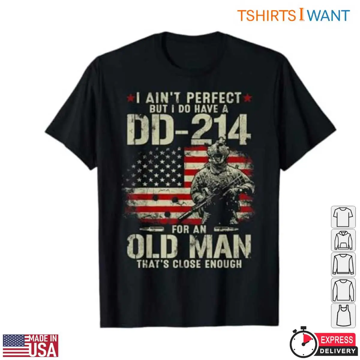 DD 214 Veteran T Shirts Proud Veteran Military Flag Tee 1 1.jpg