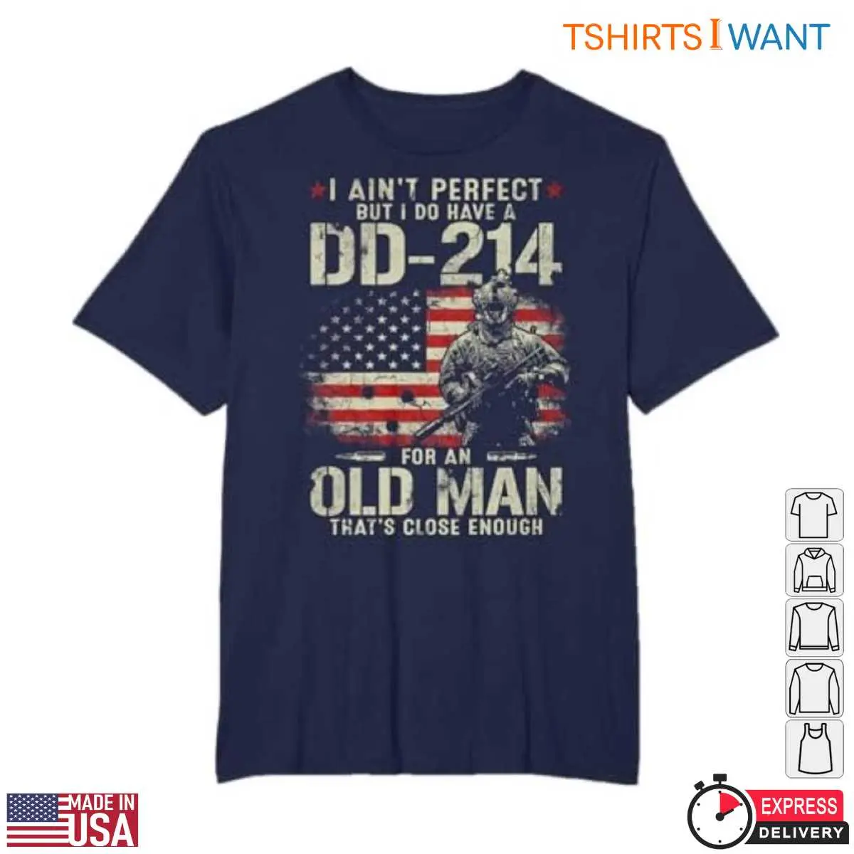 DD 214 Veteran T Shirts Proud Veteran Military Flag Tee 2 1.jpg