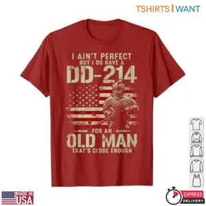 DD 214 Veteran T Shirts - Proud Veteran Old Man Military Tee with American Flag 9 DD 214 Veteran T Shirts Proud Veteran Military Flag Tee 4 1.jpg
