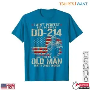 DD 214 Veteran T Shirts - Proud Veteran Old Man Military Tee with American Flag 10 DD 214 Veteran T Shirts Proud Veteran Military Flag Tee 5 1.jpg