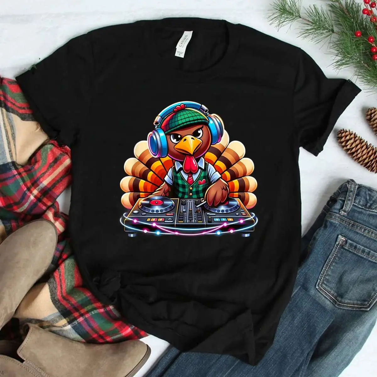 DJ Turkey Thanksgiving Party Music Shirt 11 DJ Turkey Thanksgiving Party Music Shirt