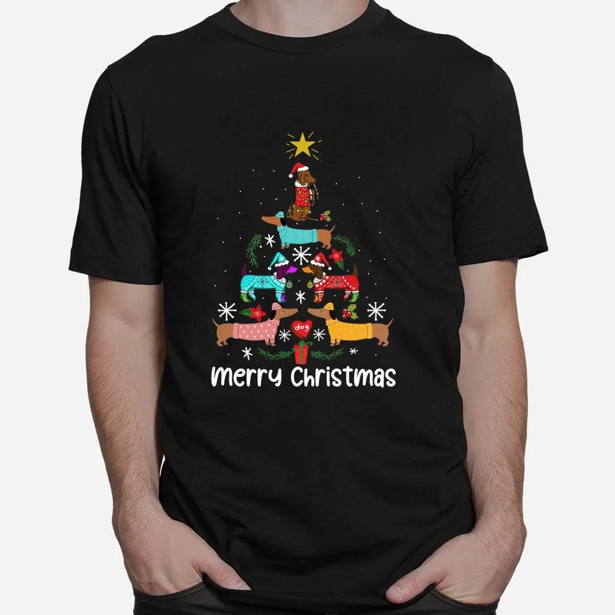 Dachshund Christmas Tree Dog Lover Shirt 2 1.jpg
