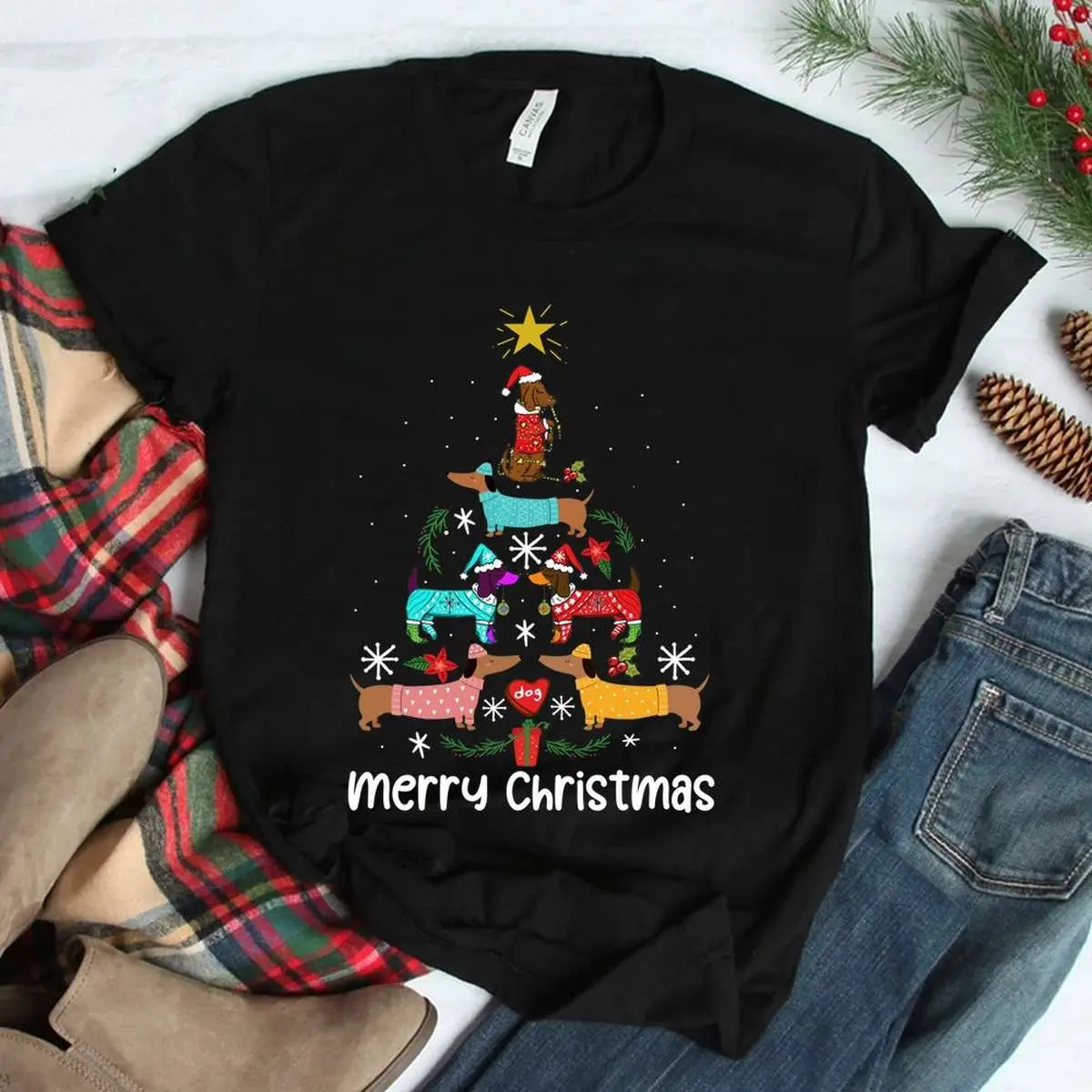 Dachshund Christmas Tree Dog Lover Shirt 3 1.jpg