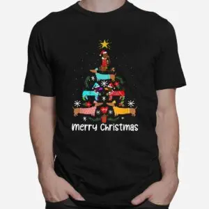 Dachshund Christmas Tree Ornament Sweatshirt - Dog Lover Holiday Tee 6 Dachshund Christmas Tree Ornament Shirt 2 1.jpg