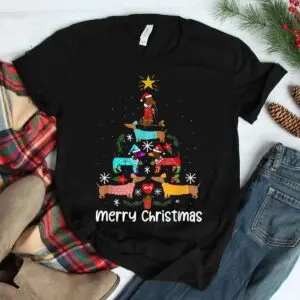 Dachshund Christmas Tree Ornament Sweatshirt - Dog Lover Holiday Tee 7 Dachshund Christmas Tree Ornament Shirt 3 1.jpg
