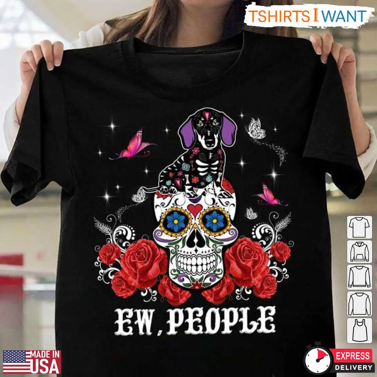 Dachshund Halloween Skeleton T-Shirt – Funny Sugar Skull Dog Lover Graphic Tee 1 Dachshund Halloween Skeleton T Shirt Funny Sugar Skull Dog Lover Graphic Tee 1 1 1.jpg