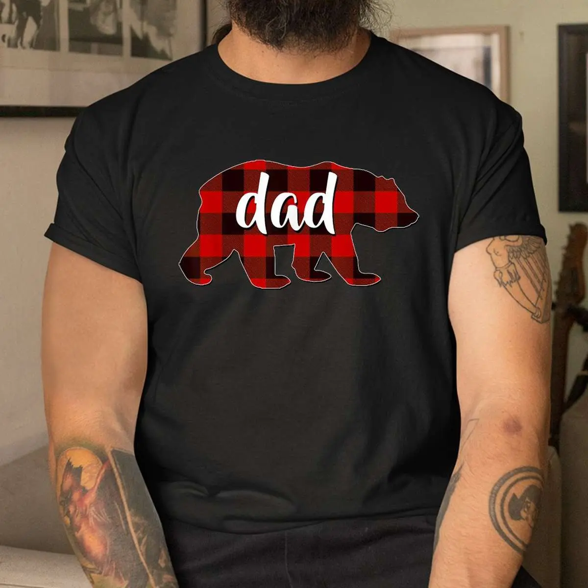 Dad Buffalo Plaid Christmas Pajama Shirt - Red Matching Family Papa Tee 4 Dad Buffalo Plaid Christmas Pajama Shirt 4 1.jpg