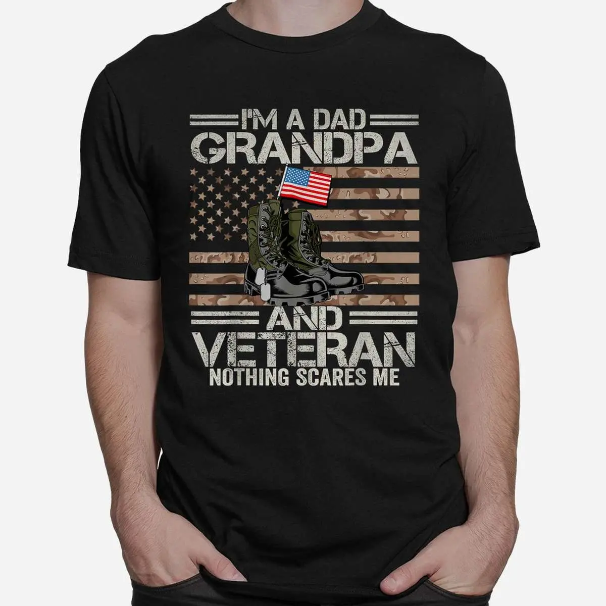 Dad Grandpa Veteran Camo US Flag T Shirt 2 1.jpg