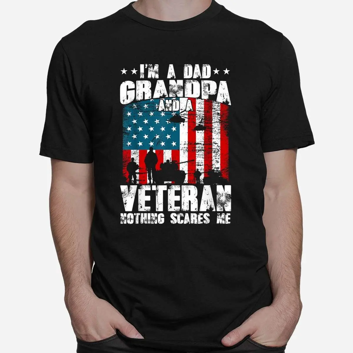 Happy Veterans Day Dad and Grandpa Veteran Father's Day Shirt 10 Dad Grandpa Veteran Fathers Day Shirt