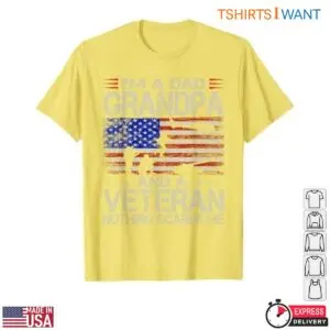 Dad Grandpa Veteran Shirt - 'Nothing Scares Me' Patriotic USA Flag Military Family 11 Dad Grandpa Veteran T Shirt USA Flag Military Family Tee 5 1.jpg
