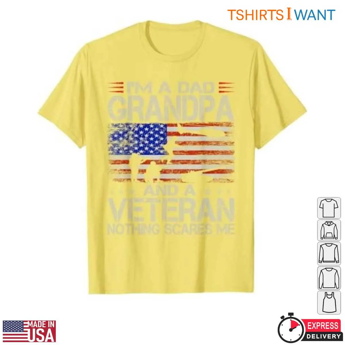 Dad Grandpa Veteran T Shirt USA Flag Military Family Tee 5 1.jpg