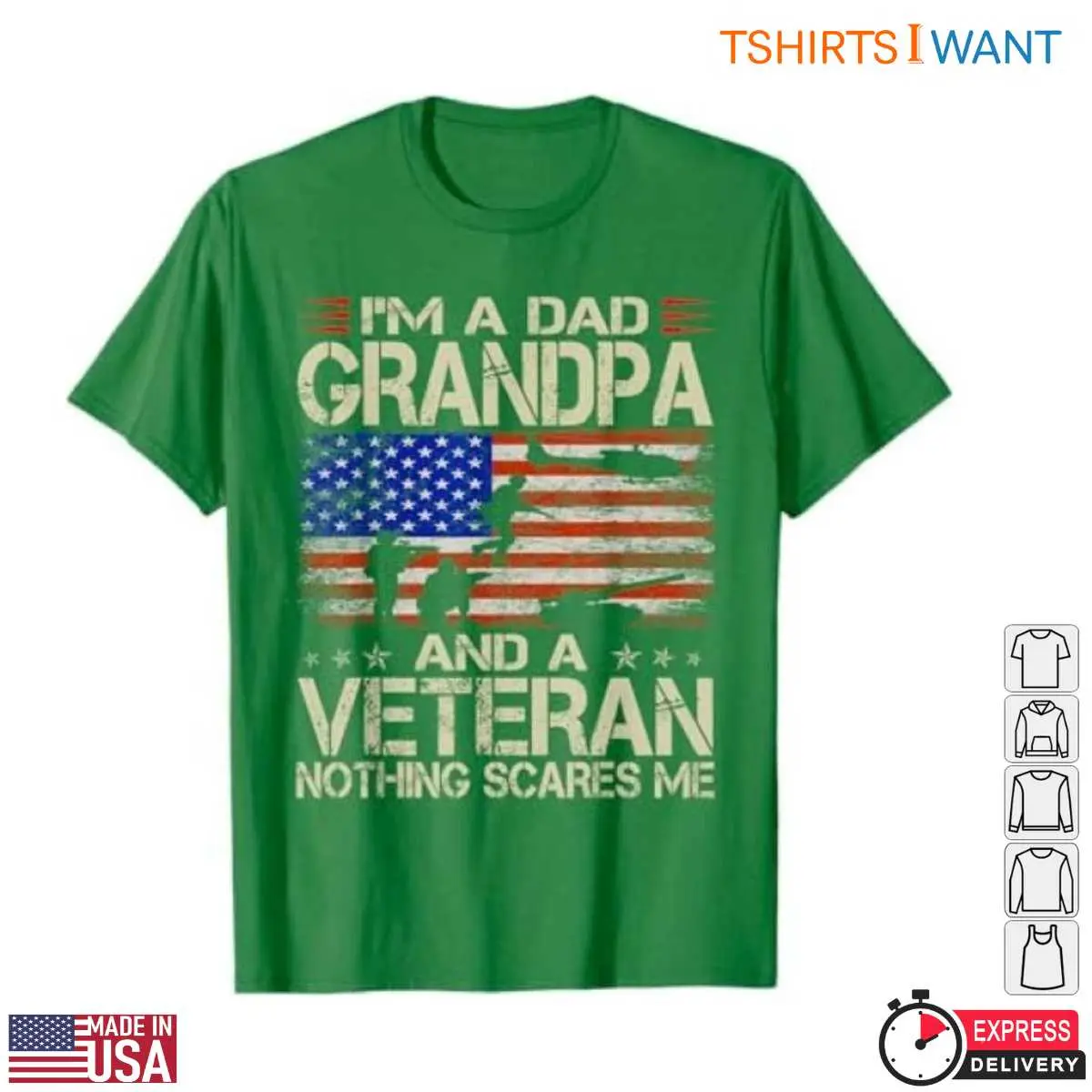 Dad Grandpa Veteran T Shirt USA Flag Military Family Tee 6 1.jpg