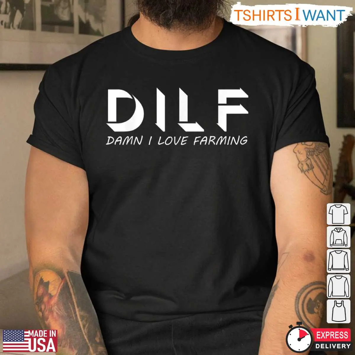 Dad Joke DILF Damn I Love Farming Shirt 4 1.jpg