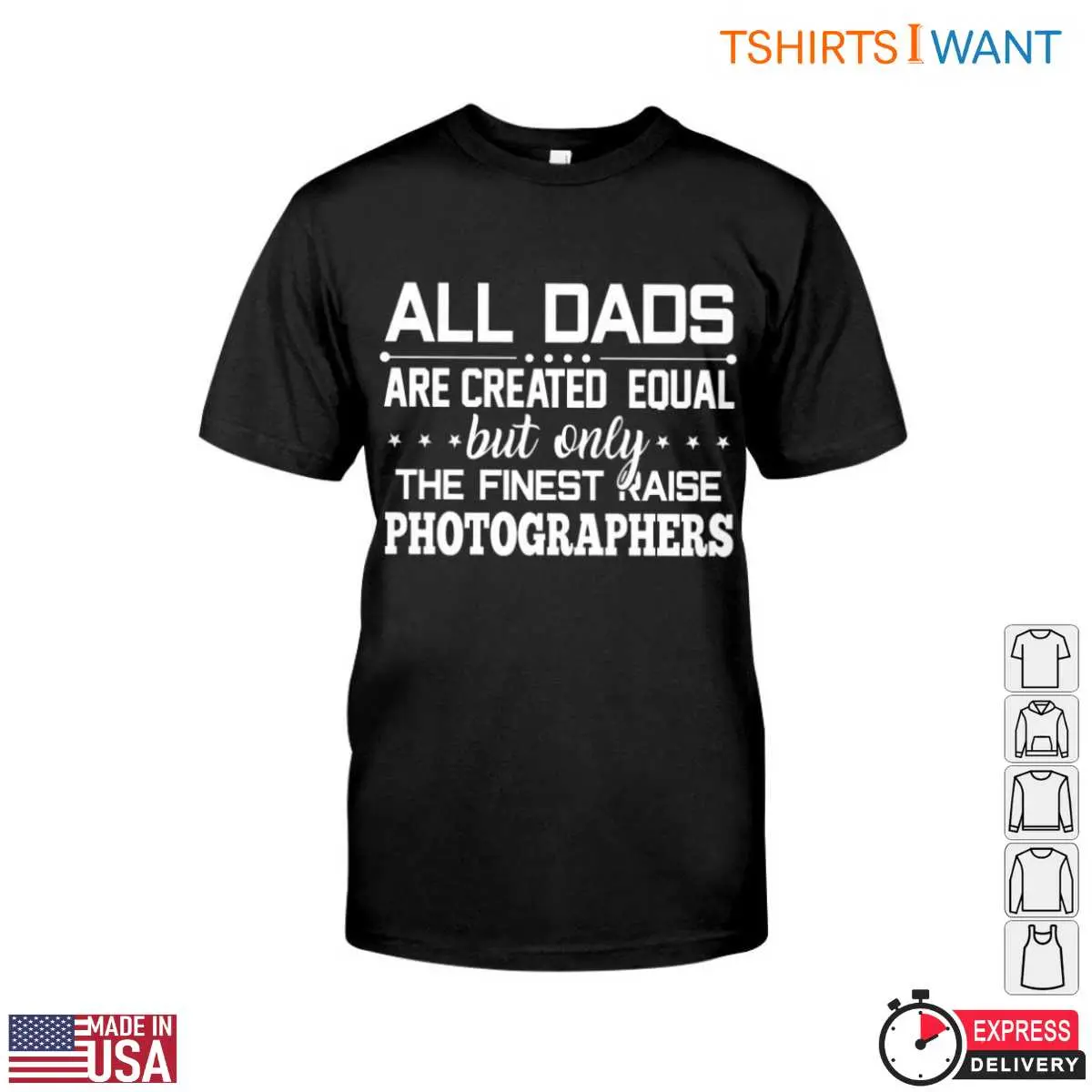 Dad Photographer Special Gift for Photography Loving Fathers 12 Dad Photographer T-Shirt Front View