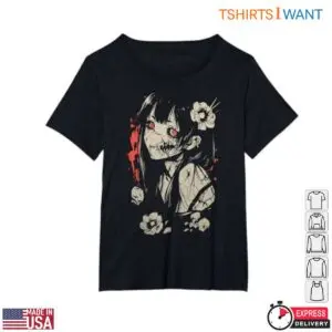 Dark Gothic Anime Girl Red Eyes T-Shirt 5 Dark Gothic Anime Girl Red Eyes T Shirt 2 1.jpg