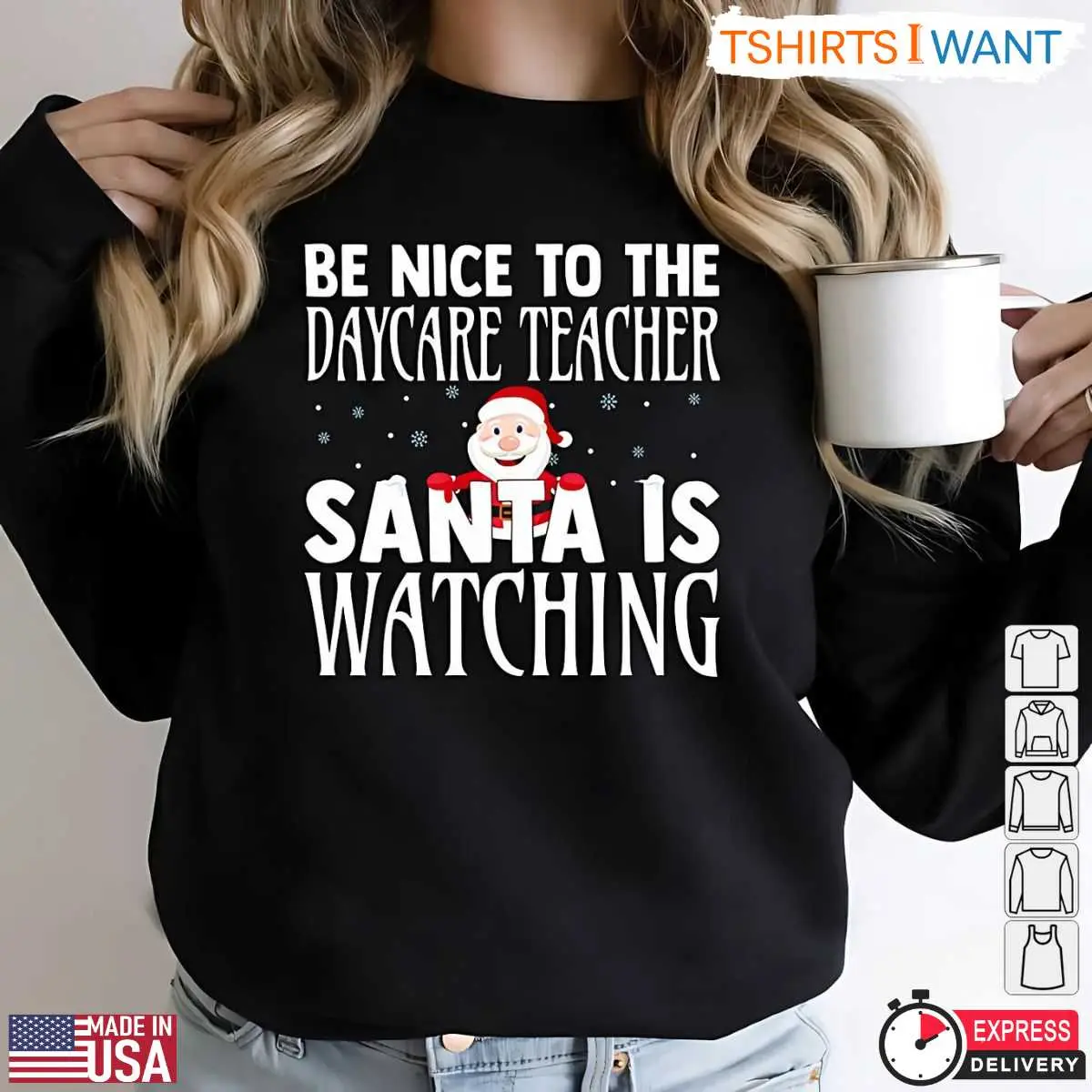 Daycare Teacher Christmas Shirt Santas Watching 1 1.jpg