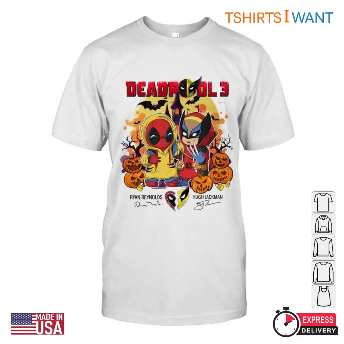 Deadpool and Wolverine Funny Halloween Design, Deadpool 3 T-Shirt 11 Deadpool and Wolverine Funny Halloween Design T Shirt 4
