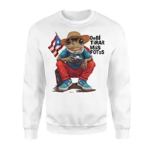 Debi Tirar Mas Fotos – Puerto Rico Flag Frog Photographer Graphic T-shirt 9 Debi Tirar Mas Fotos E28093 Puerto Rico Flag Frog Photographer Graphic T shirt 3.jpg