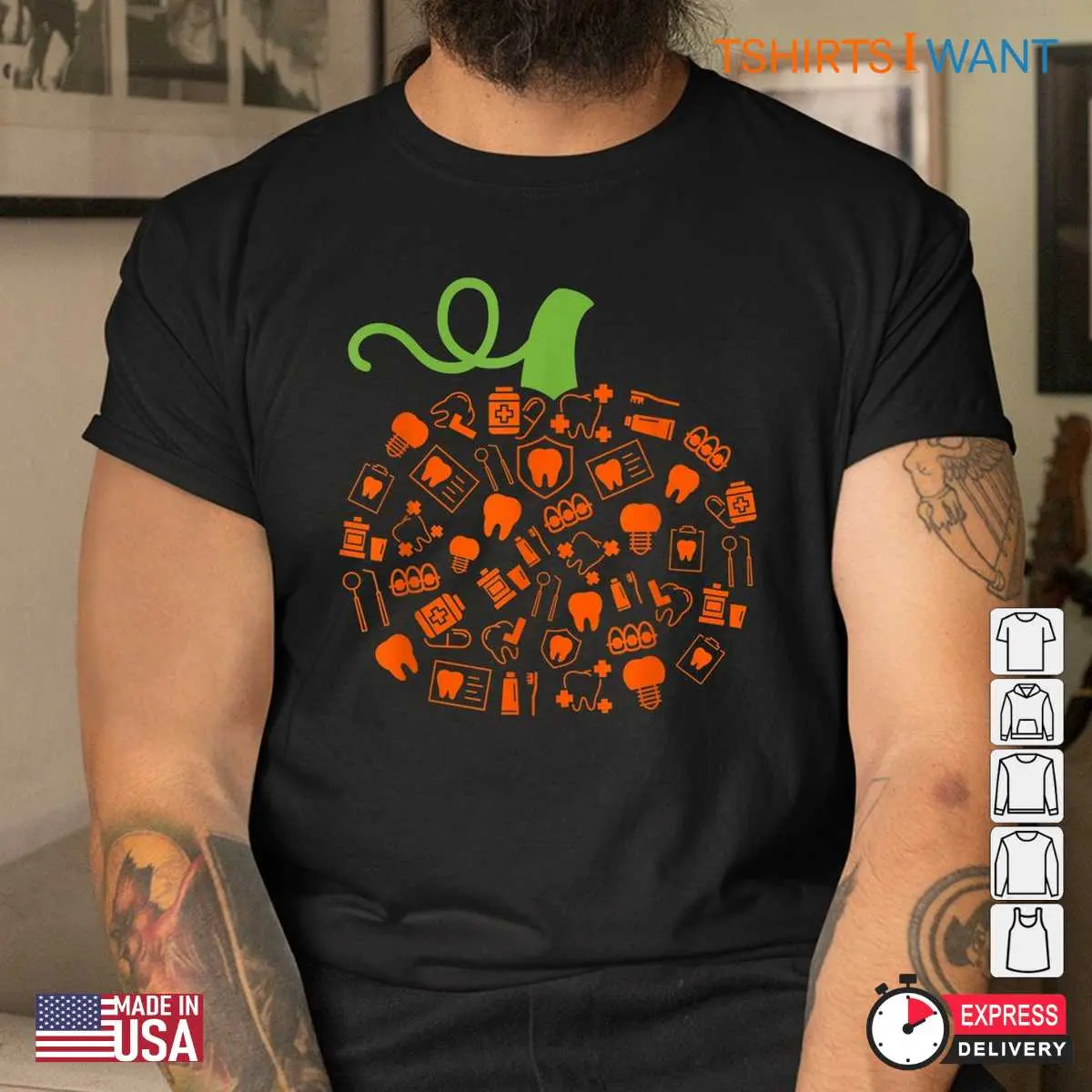 Dental Halloween Shirts Teeth Witch Costume 4 1.jpg