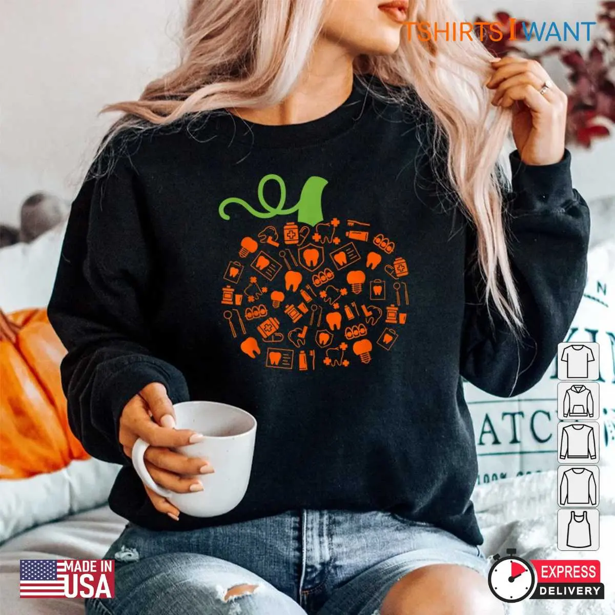 Dental Halloween Shirts Teeth Witch Costume 5 1.jpg