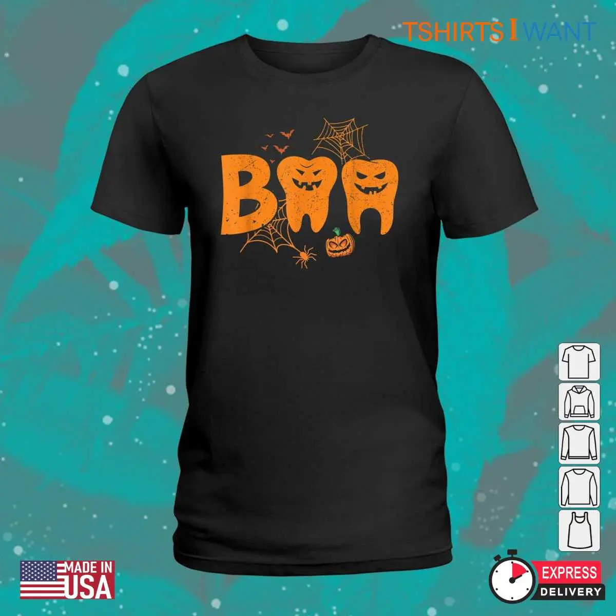 Dental Halloween Spooky Dentist Pumpkin Tee 2 1.jpg