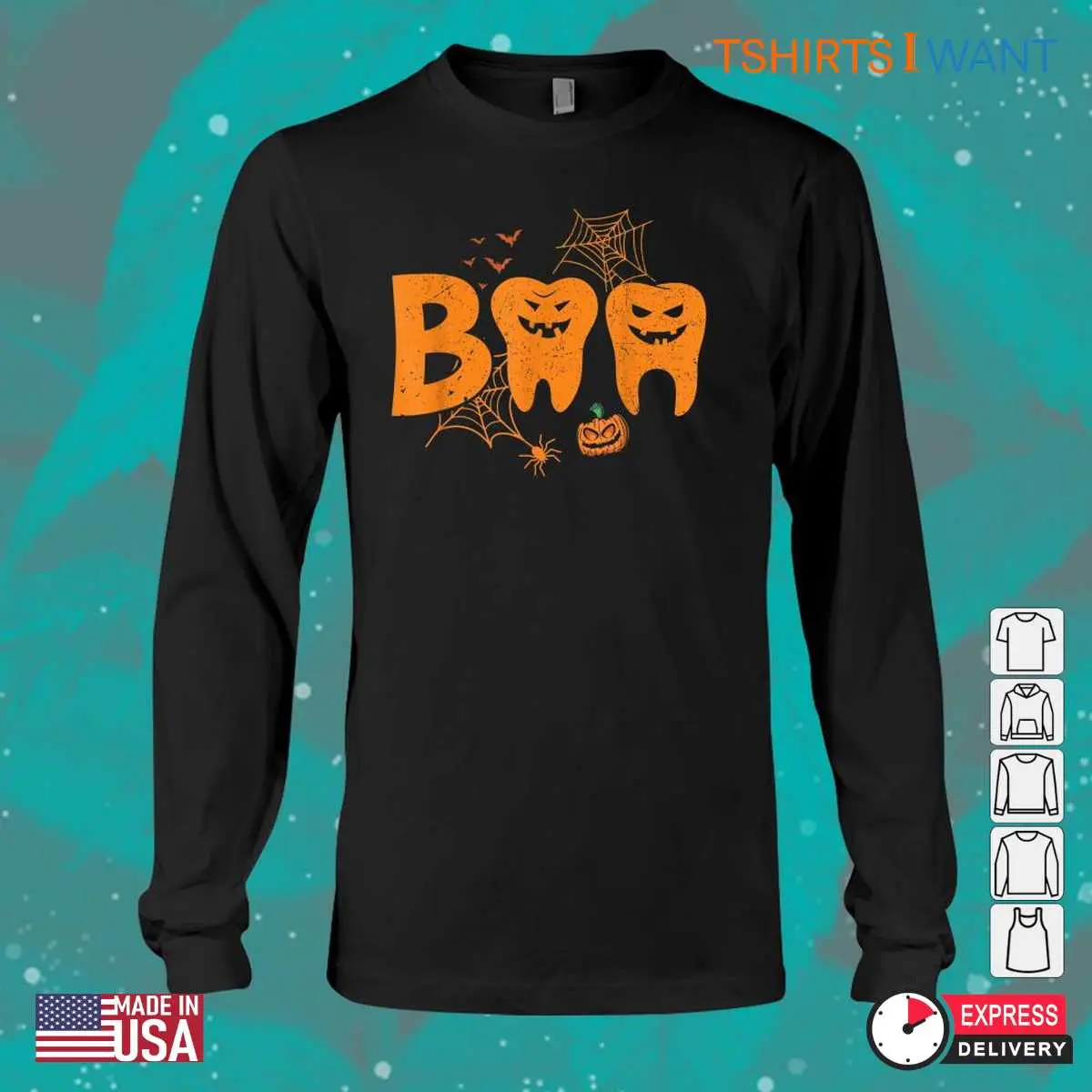 Dental Halloween Spooky Dentist Pumpkin Tee 3 1.jpg