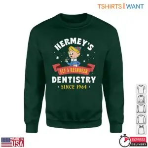 Dentist Elf T-Shirt - Hermey’s Elf & Reindeer Dentistry Since 1964 Holiday Tee 6 Dentist Elf Dentist Elf T Shirt Hermeys Elf Dentistry Holiday Tee 2 1.jpg