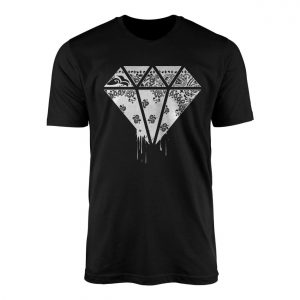 Diamond Bandana T shirt E28093 Streetwear Paisley Hip Hop Graphic Tee 1.jpg
