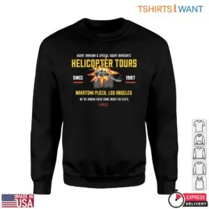 Die Hard Nakatomi Plaza T-Shirt - Funny Helicopter Tours Movie Quote Tee 6 Die Hard Nakatomi Plaza T Shirt Helicopter Tours Quote 3 1.jpg