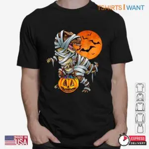 Dinosaur Halloween Shirt: Mummy Dinosaur Halloween Costume Tee 6 Dinosaur Halloween Shirt Prehistoric Mummy Tee 2 1.jpg