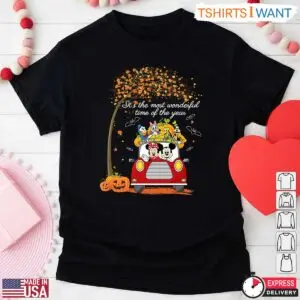 Disney Characters On Car Halloween T-Shirt – Mickey and Friends Most Wonderful Time of the Year Tee 7 Disney Characters On Car Halloween T Shirt Mickey and Friends Most Wonderful Time of the Year Tee 2 1.jpg