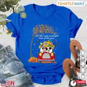 Disney Characters On Car Halloween T-Shirt – Mickey and Friends Most Wonderful Time of the Year Tee 11 Disney Characters On Car Halloween T Shirt Mickey and Friends Most Wonderful Time of the Year Tee 6 1.jpg