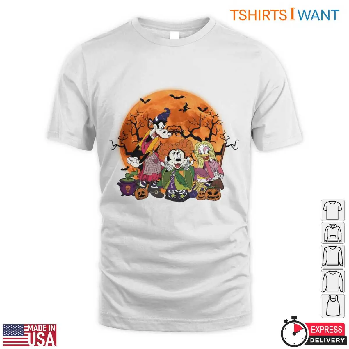 Disney Halloween Hocus Pocus T Shirt E28093 Mickey and Friends Witch Costume Graphic Tee 1.jpg