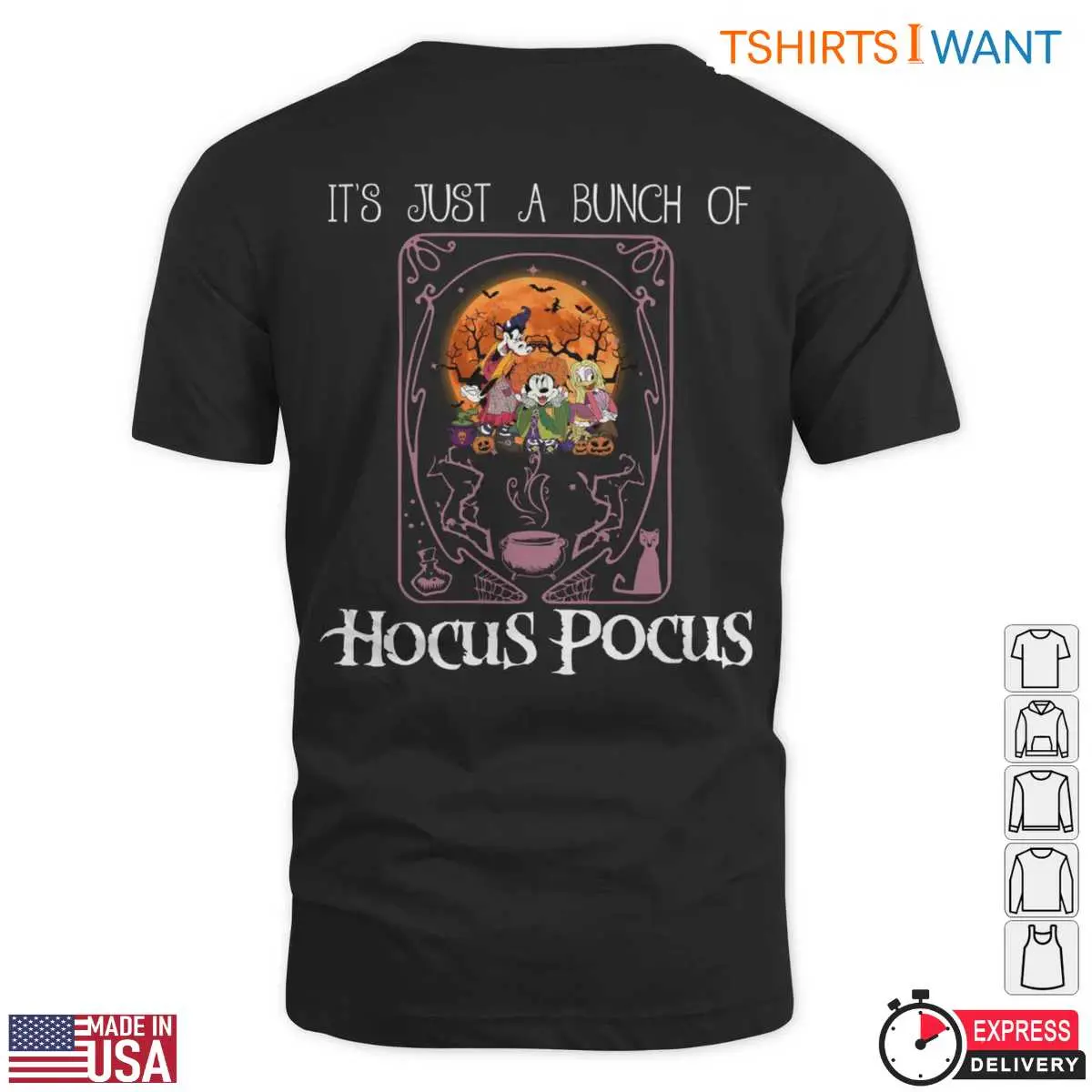 Disney Halloween Hocus Pocus T Shirt E28093 Mickey and Friends Witch Costume Graphic Tee 4.jpg