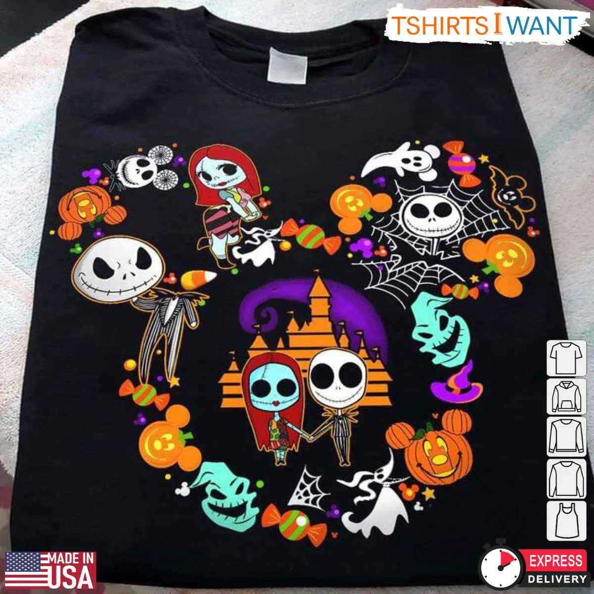 Disney Halloween Jack Skellington Castle T Shirt 1 1.jpg
